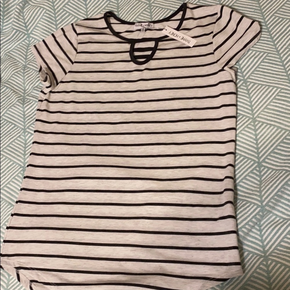 Thyme and Honey striped shirt